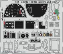 Eduard Accessories 33206 - Spitfire Mk.II interior for Revell in 1:32