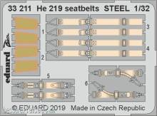 Eduard Accessories 33211 - He 219 seatbelts STEEL for Revell in 1:32