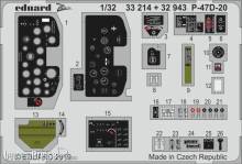 Eduard Accessories 33214 - P-47D-20 for Trumpeter in 1:32