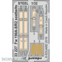 Eduard Accessories 33227 - Fw 190A-8/R2 seatbelts STEEL for Revell in 1:32