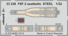 Eduard Accessories 33236 - F6F-3 seatbelts STEEL for Trumpeter in 1:32