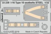 Eduard Accessories 33239 - I-16 Type 10 seatbelts STEEL for ICM in 1:32