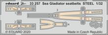 Eduard Accessories 33257 - Sea Gladiator seatbelts STEEL for ICM in 1:32