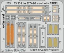 Eduard Accessories 33334 - 1:35 Ju 87G-1/2 seatbelts STEEL for BORDER MODEL