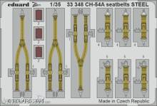 Eduard Accessories 33348 - 1:35 CH-54A seatbelts STEEL 1/35 ICM