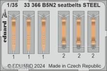 Eduard Accessories 33366 - B5N2 seatbelts STEEL BORDER MODEL