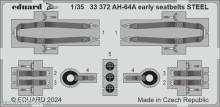 Eduard Accessories 33372 - AH-64A early seatbelts STEEL
