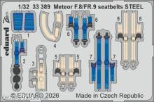 Eduard Accessories 33389 - Meteor F.8/FR.9 seatbelts STEEL for Revell