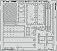 Eduard Accessories 36329 - WWII German 12,8cm Flak 40 Zwilling f.Ta Takom in 1:35