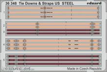 Eduard Accessories 36348 - Tie Downs & Straps US STEEL in 1:35