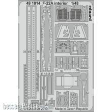 Eduard Accessories 491014 - F-22A interior for Hasegawa in 1:48