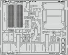 Eduard Accessories 491062 - B-17G waist section for HKM in 1:48