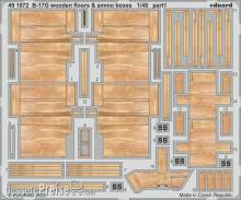 Eduard Accessories 491072 - B-17G wooden floors & ammo boxes for HKM in 1:48