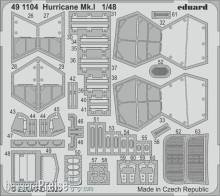 Eduard Accessories 491104 - Hurricane Mk.I for Airfix in 1:48