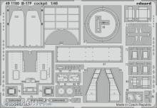 Eduard Accessories 491180 - B-17F cockpit 1/48 for HKM in 1:48