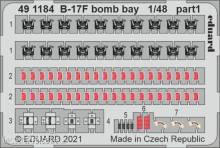 Eduard Accessories 491184 - B-17F bomb bay 1/48 for HKM in 1:48
