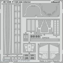 Eduard Accessories 491239 - F-14A late interior for TAMIYA in 1:48