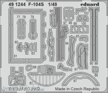 Eduard Accessories 491244 - 1:48 F-104S for KINETIC