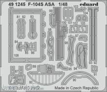 Eduard Accessories 491245 - 1:48 F-104S ASA for KINETIC