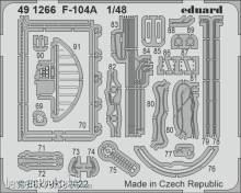 Eduard Accessories 491266 - 1:48 F-104A 1/48