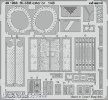 Eduard Accessories 481088 - 1:48 Mi-35M exterior for ZVEZDA