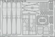 Eduard Accessories 481096 - 1:48 Beaufort Mk.I undercarriage for ICM