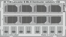 Eduard Accessories 481136 - 1:48 Lancaster B Mk.III Dambuster radiators 1/48 HKM