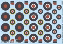 Eduard Accessories D48017 - Spitfire British WW2 roundels late in 1:48