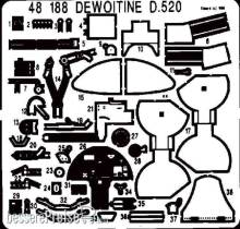 Eduard Accessories 48188 - Dewoitine D-520 in 1:48
