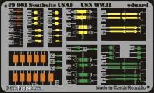 Eduard Accessories 49001 - Sicherheitsgurte USAF & USN WW II in 1:48