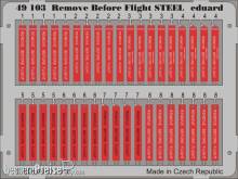 Eduard Accessories 49103 - Remove Before Flight STEEL in 1:48