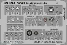 Eduard Accessories 49194 - WW I Instruments in 1:48