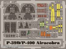 Eduard Accessories 49234 - P-39D/P-400 Airacobra für Eduard Bausatz in 1:48