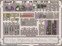 Eduard Accessories 49276 - F-16A Plus Fighting Falcon interior für Hasegawa Bausatz in 1:48