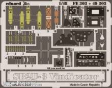 Eduard Accessories 49303 - SB2U-3 Vindicator für Accurate Miniatures Bausatz in 1:48