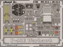 Eduard Accessories 49314 - P-40E Warhawk für Hasegawa Bausatz in 1:48