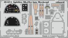 Eduard Accessories 49674 - Spifire MK.IXc late WEEKEND for Eduard in 1:48