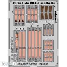 Eduard Accessories 49751 - Ju 88A-5 seatbelts for ICM in 1:48