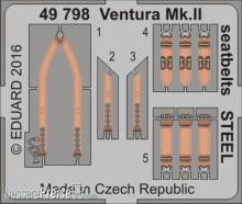 Eduard Accessories 49798 - Ventura Mk.II seatbelts STEEL f.Revell in 1:48