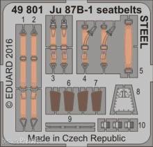 Eduard Accessories 49801 - Ju 87B-1 seatbelts STEEL for Airfix in 1:48