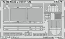 Eduard Accessories 49958 - Rafale C interior for Revell in 1:48