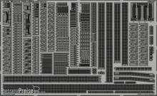 Eduard Accessories 53036 - Bismarck railings and turrets für Revell Bausatz in 1:350