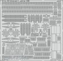 Eduard Accessories 53110 - 1:200 USS Arizona part 4-main top for Trumpete