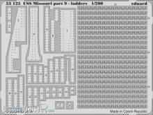 Eduard Accessories 53125 - USS Missouri part 9-ladders f. Trumpeter in 1:200