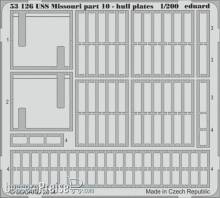 Eduard Accessories 53126 - 1:200 USS Missouri part 10-hull plates f. Trum