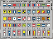 Eduard Accessories 53178 - International Marine Signal Flags STEEL in 1:350