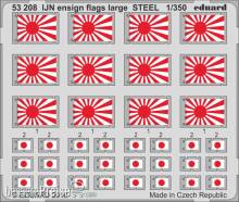 Eduard Accessories 53208 - IJN ensign flags large STEEL in 1:350