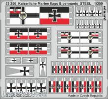 Eduard Accessories 53256 - Kaiserlische Marine flags & pennants STEEL in 1:350