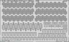 Eduard Accessories 53281 - 1:350 USS Constellation CV-64 part 1 - lifeboats 1/350
