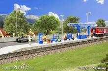 Kibri 39557 - Spur H0 Moderner Bahnsteig mit LED Beleuchtung Funktionsbausatz
